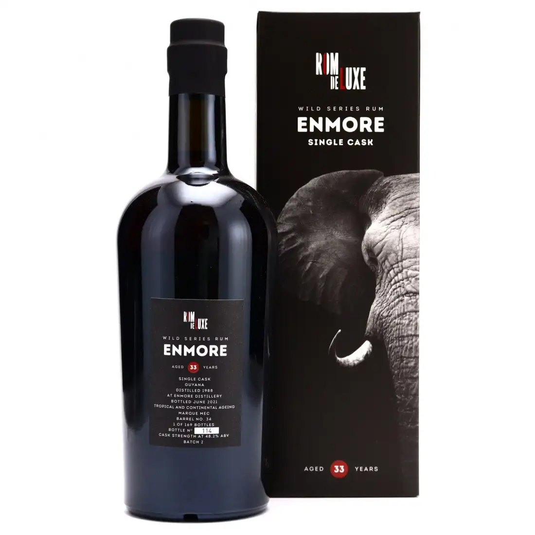 High resolution image of Romdeluxe DDL Wild Series Rum Enmore No. 15 MEC 1988