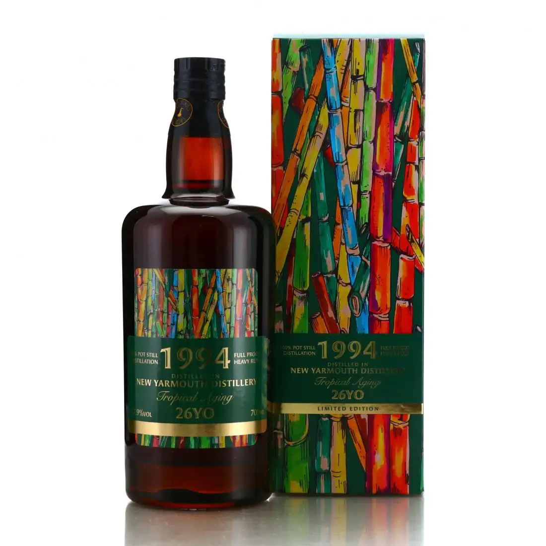 Bottle of Precious Liquors New Yarmouth Malt, Grain & Cane for Bar Lamp Ginza and Rum & Whisky Kyoto 1994