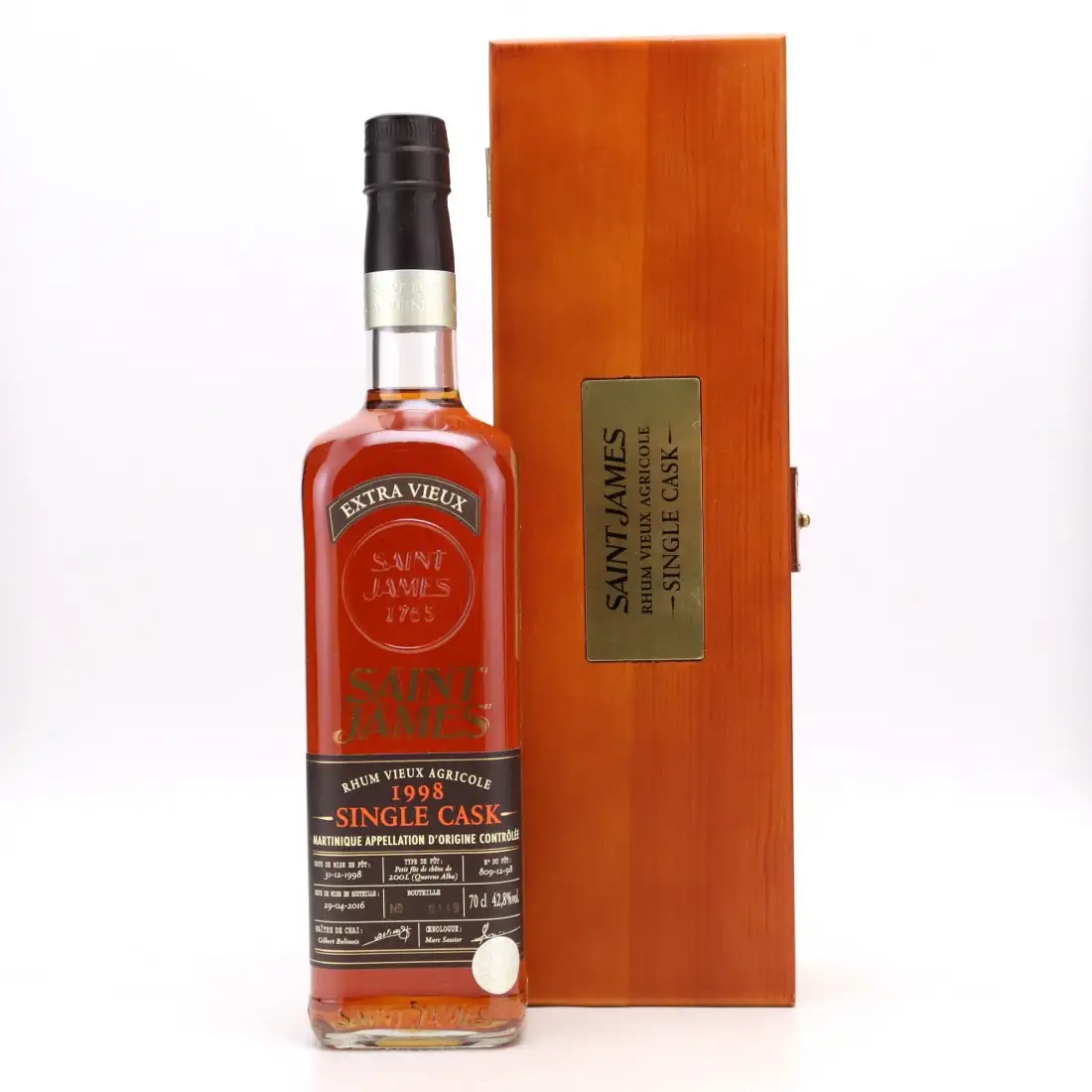 Image haute résolution de Saint James Single Cask 1998