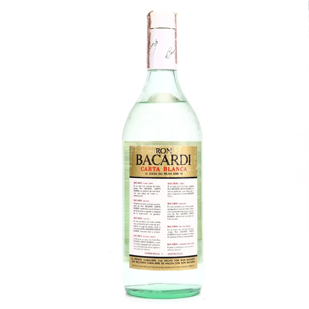 Image haute résolution de Bacardi Carta Blanca 1970s