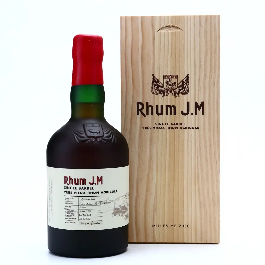 Bottle of Rhum J.M Single Barrel 2000