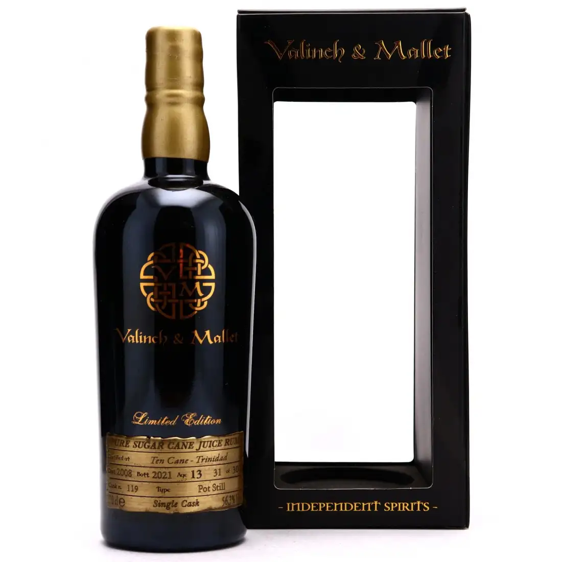 Bottle of Valinch & Mallet Ten Cane Spirit of Art no. 2 2008