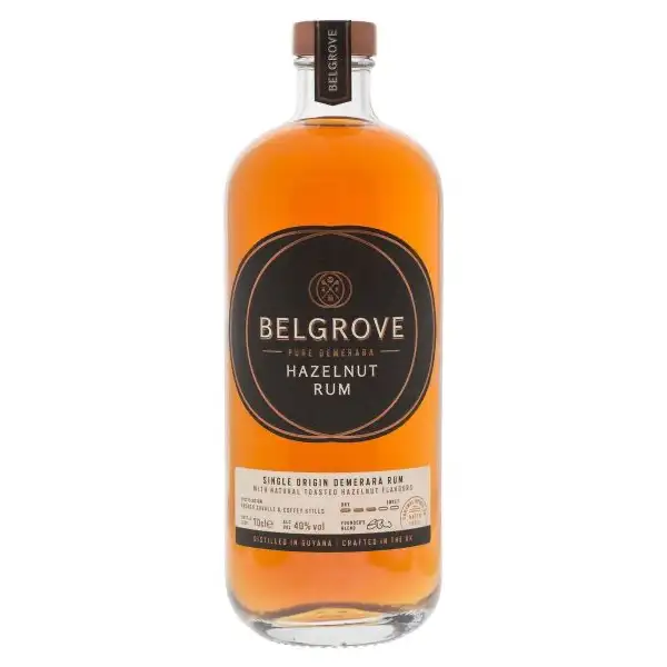 Bottle of The Cartmell Spirit Co Belgrove Pure Demerara Hazelnut Rum