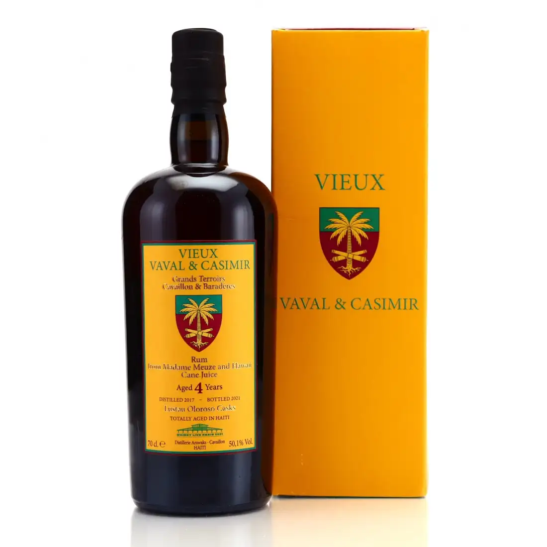 Bottle of Velier Arawaks & Casimir Clairin Vieux Vaval & Casimir (Whisky Live Paris 2021) 2017