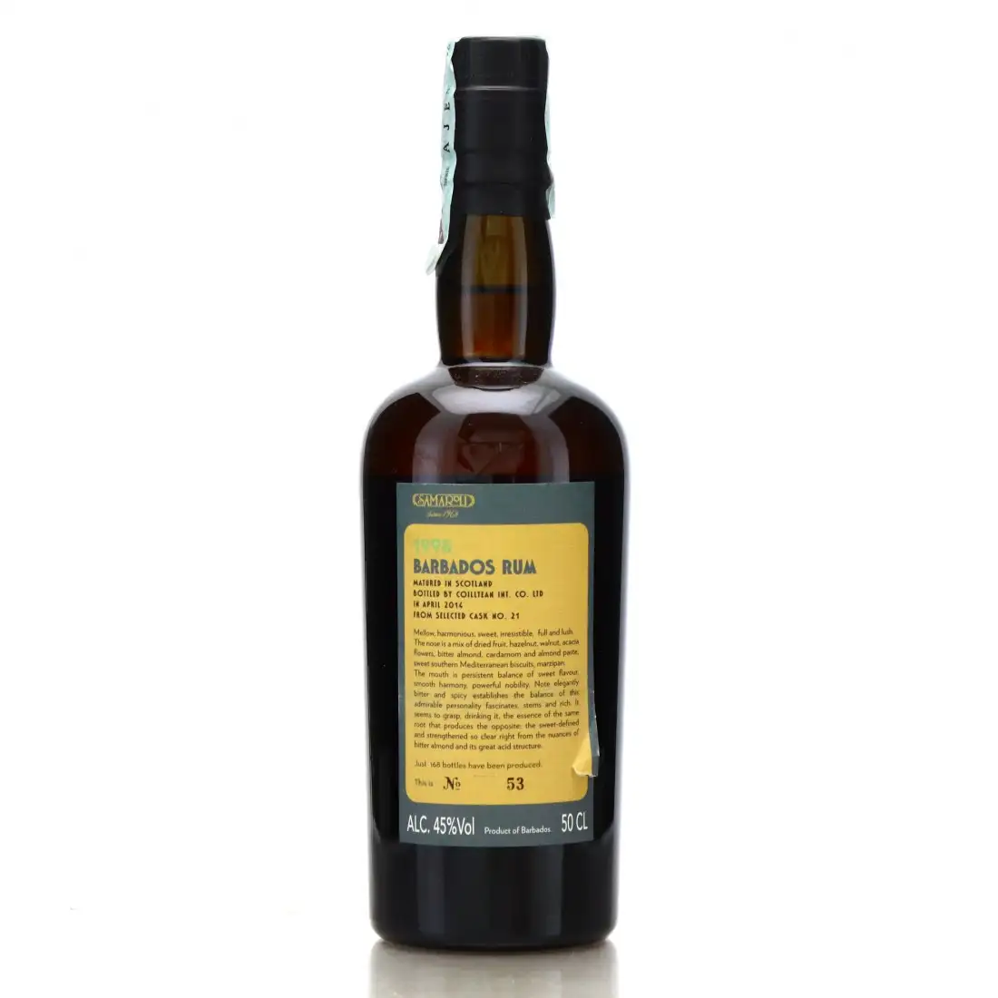 Image haute résolution de Samaroli Barbados Rum 1998