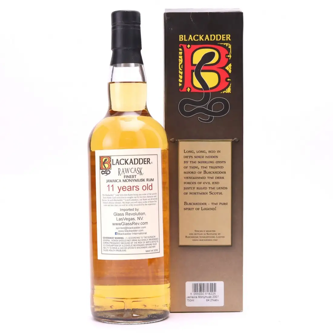 High resolution image of Blackadder Clarendon Finest Jamaica Monymusk Rum 2007