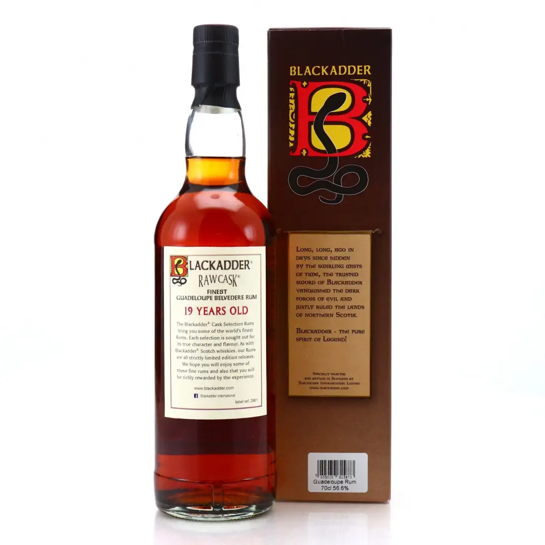 High resolution image of Blackadder Bellevue Raw Cask Rum Belvedere 1998