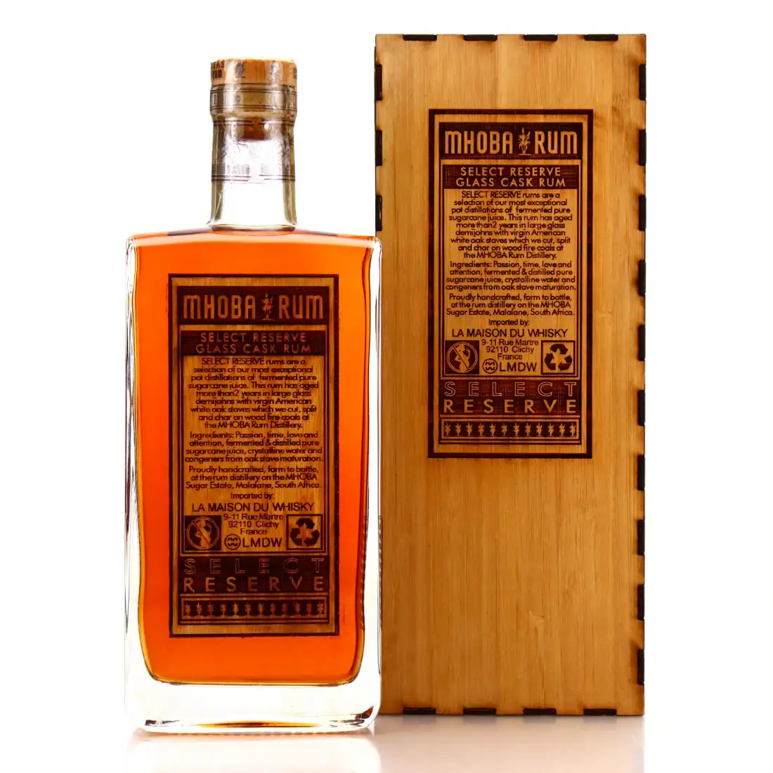 High resolution image of MHOBA Select Reserve Glass Cask Rum 2021