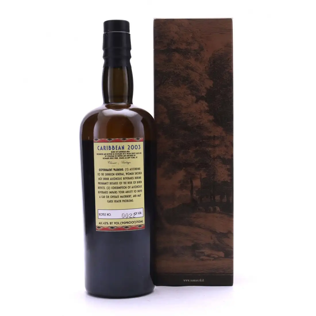 High resolution image of Samaroli Caribbean Rum 2003