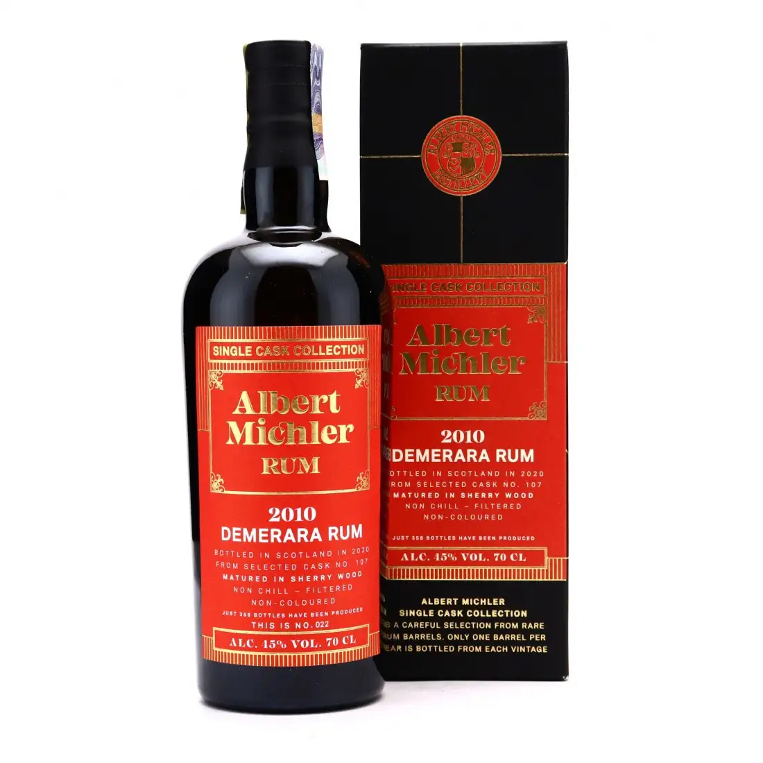 Albert Michler Distillery Diamond Demerara 2010