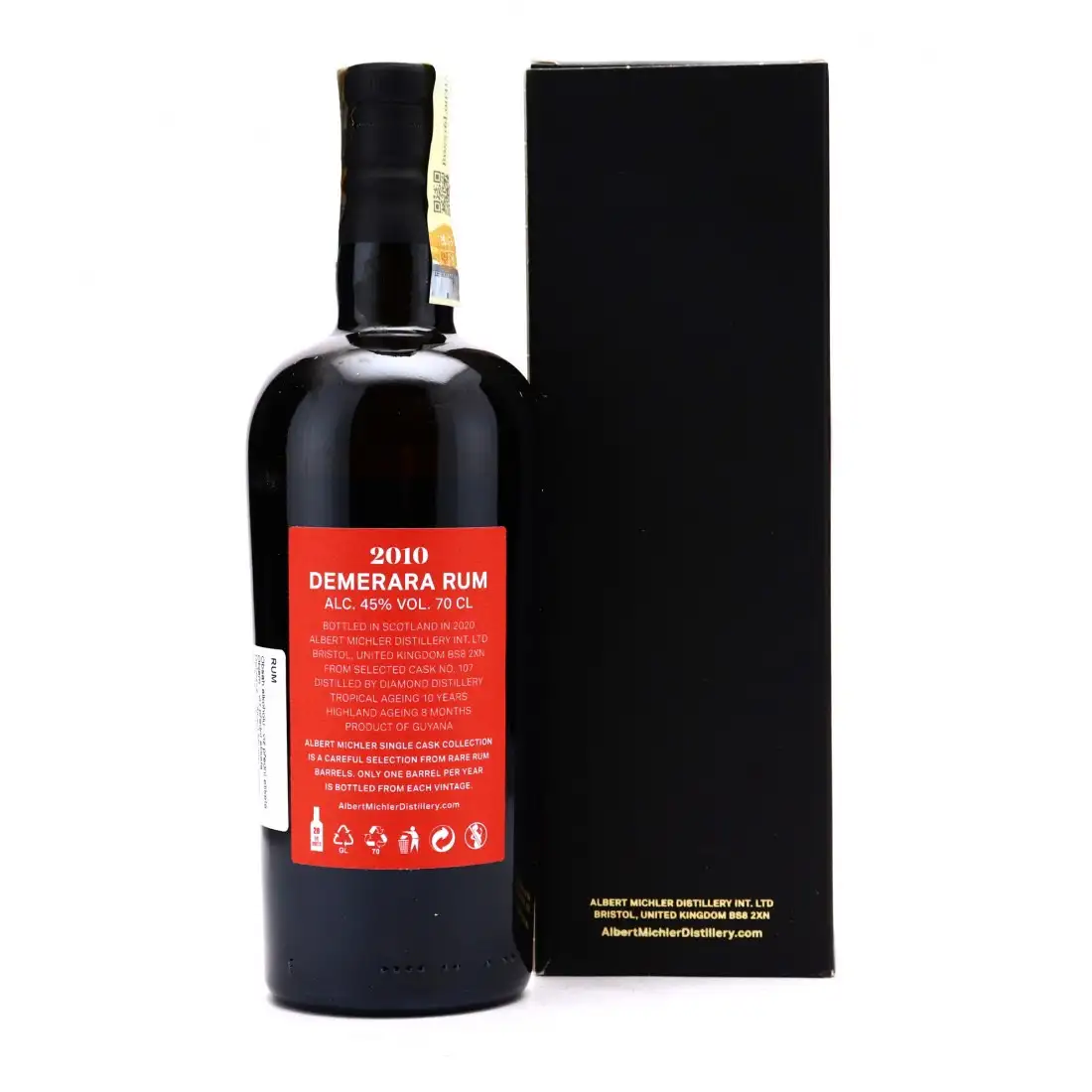 High resolution image of Albert Michler Distillery Diamond Demerara 2010