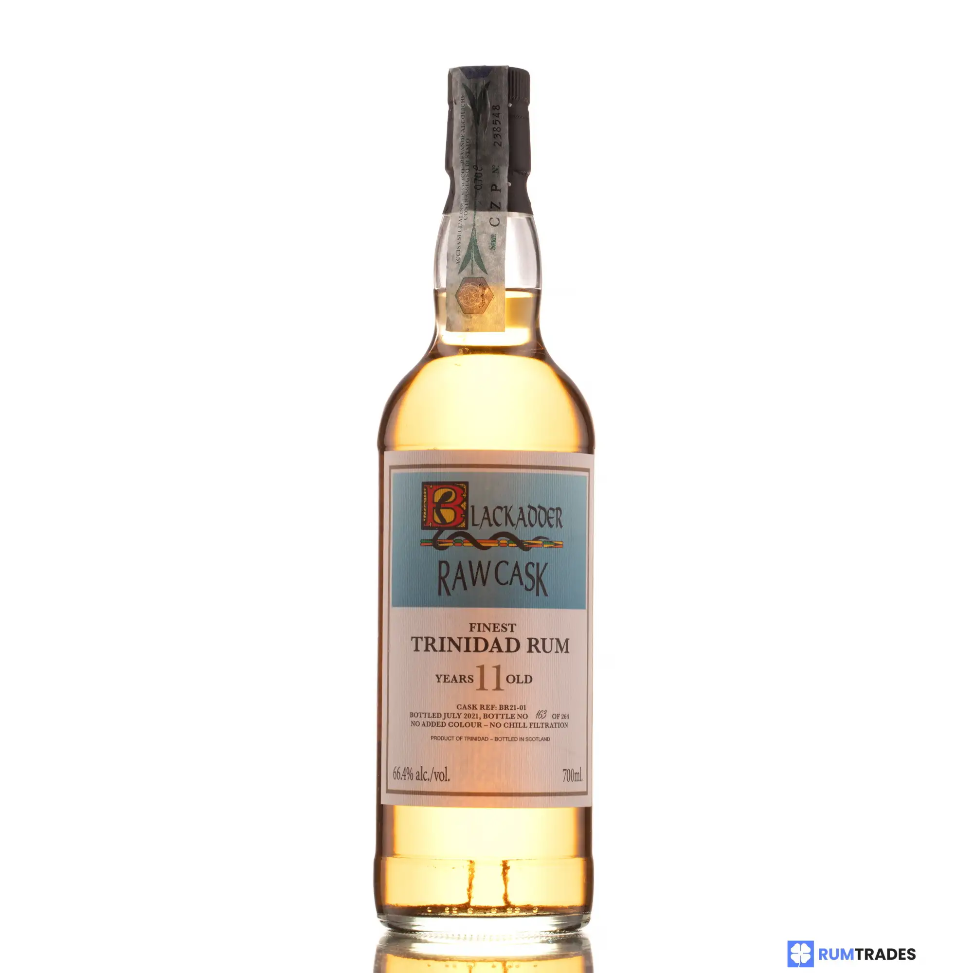 High resolution image of Blackadder Ten Cane Raw Cask Rum 2010