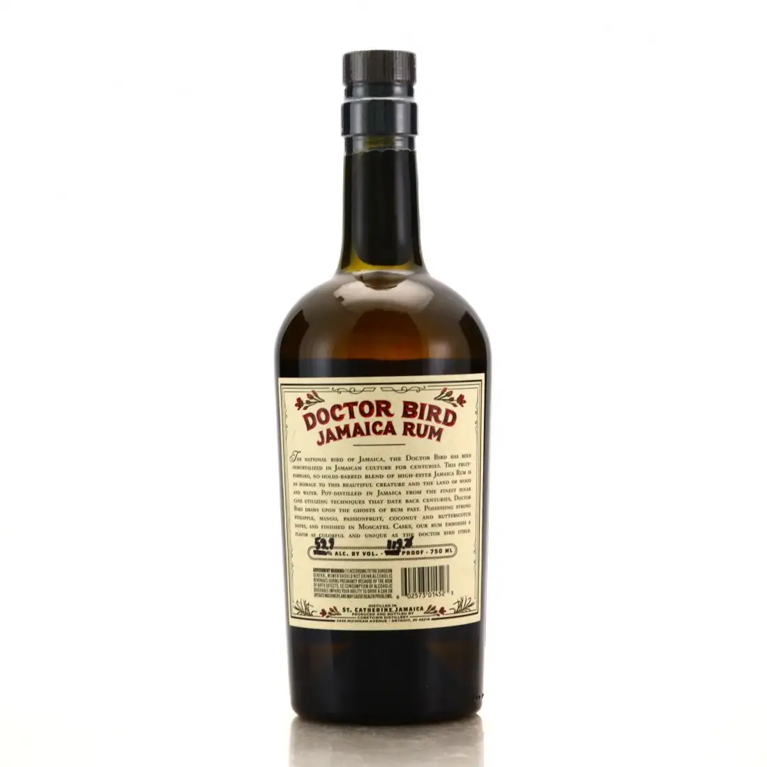 High resolution image of Corktown Distillers Worthy Park Doctor Bird Jamaica Rum (Grass Skirt &amp; Keg 'N')