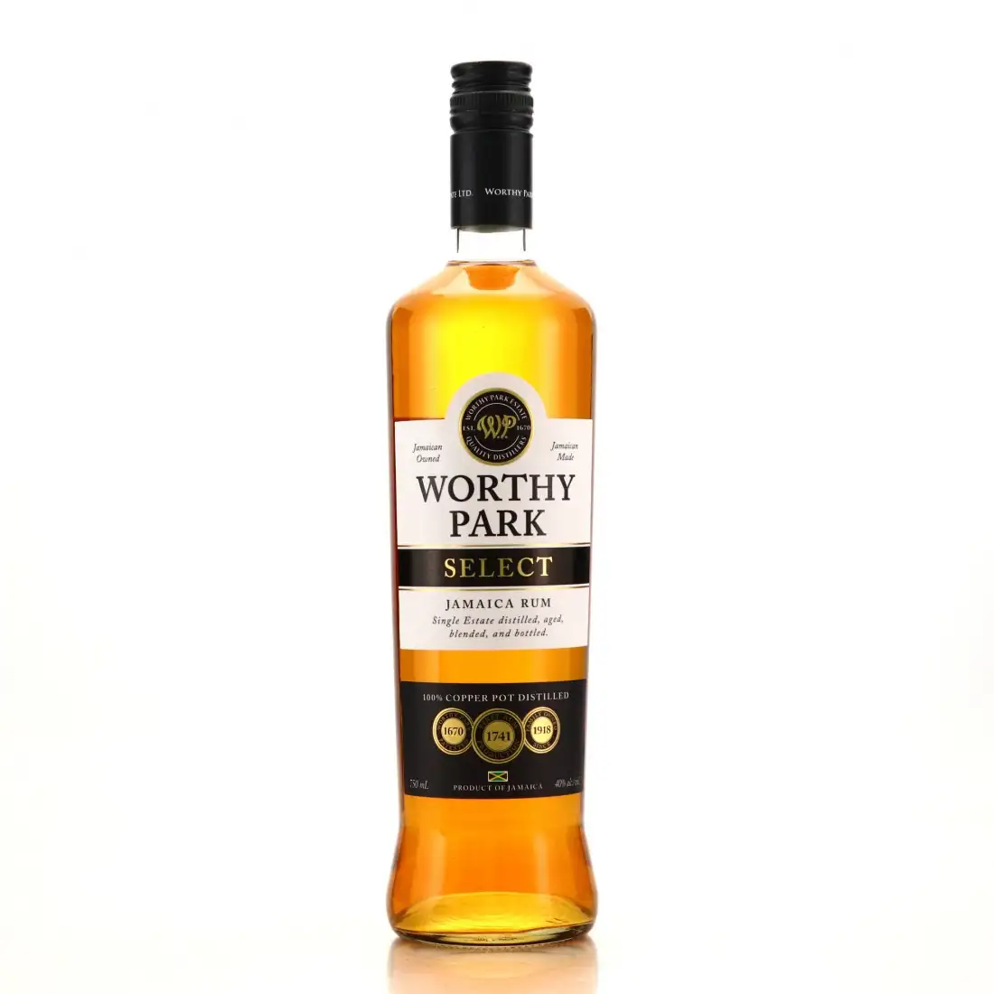 Bottle of Worthy Park Select Jamaica Rum