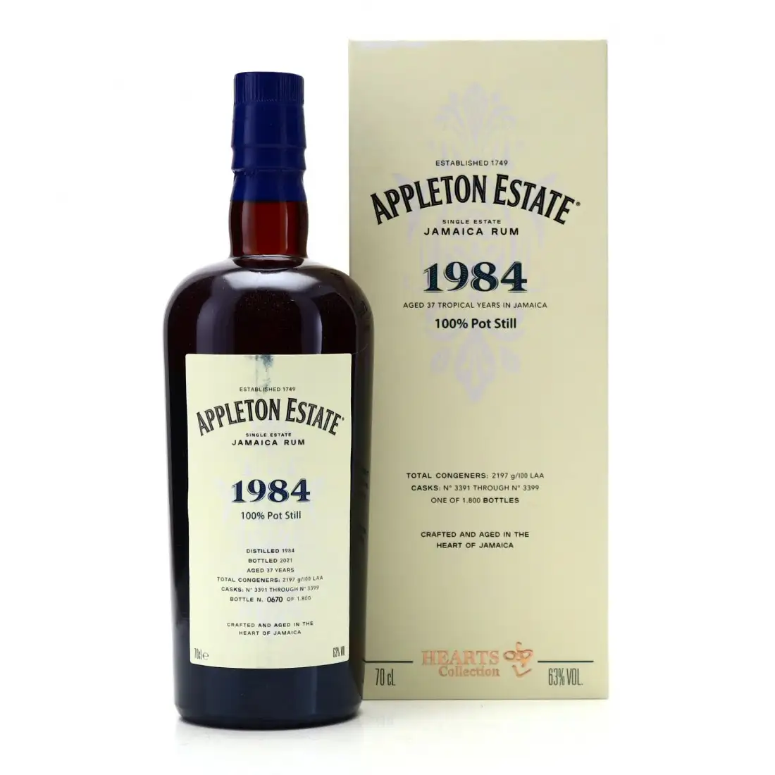 Bottle of Velier Appleton Hearts Collection - 1984
