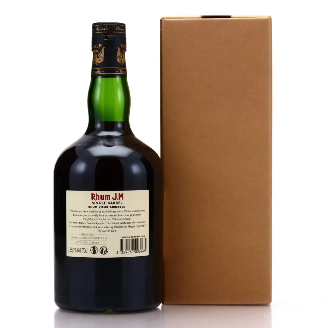 High resolution image of Rhum J.M Sélection exclusive The Nectar 2015