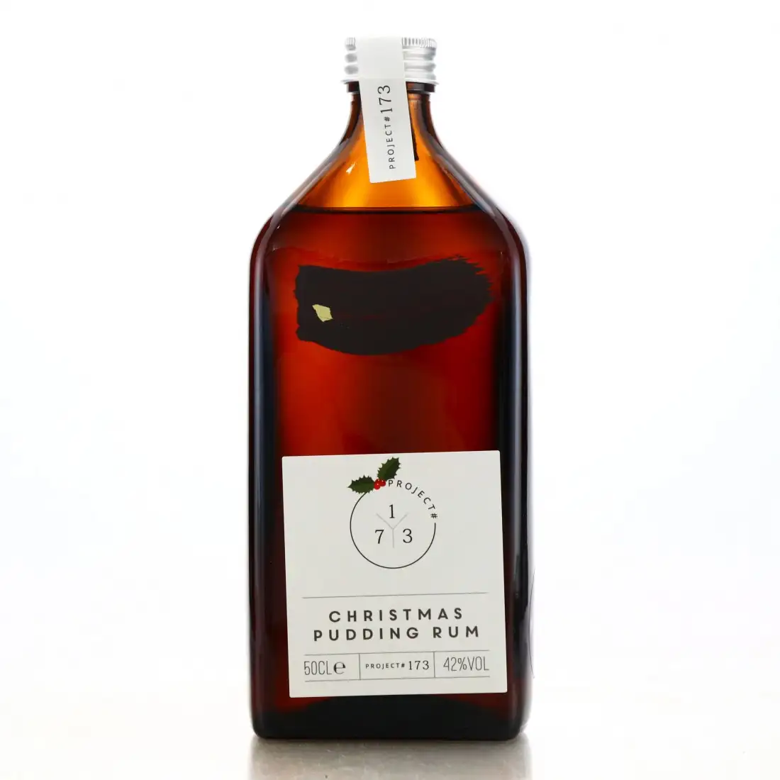 Bottle of Atom Brands Project #173 Christmas Pudding Rum