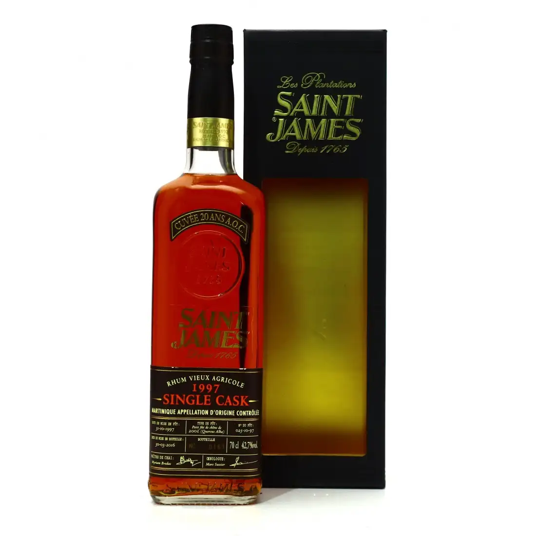 Bottle of Saint James Single Cask 1997