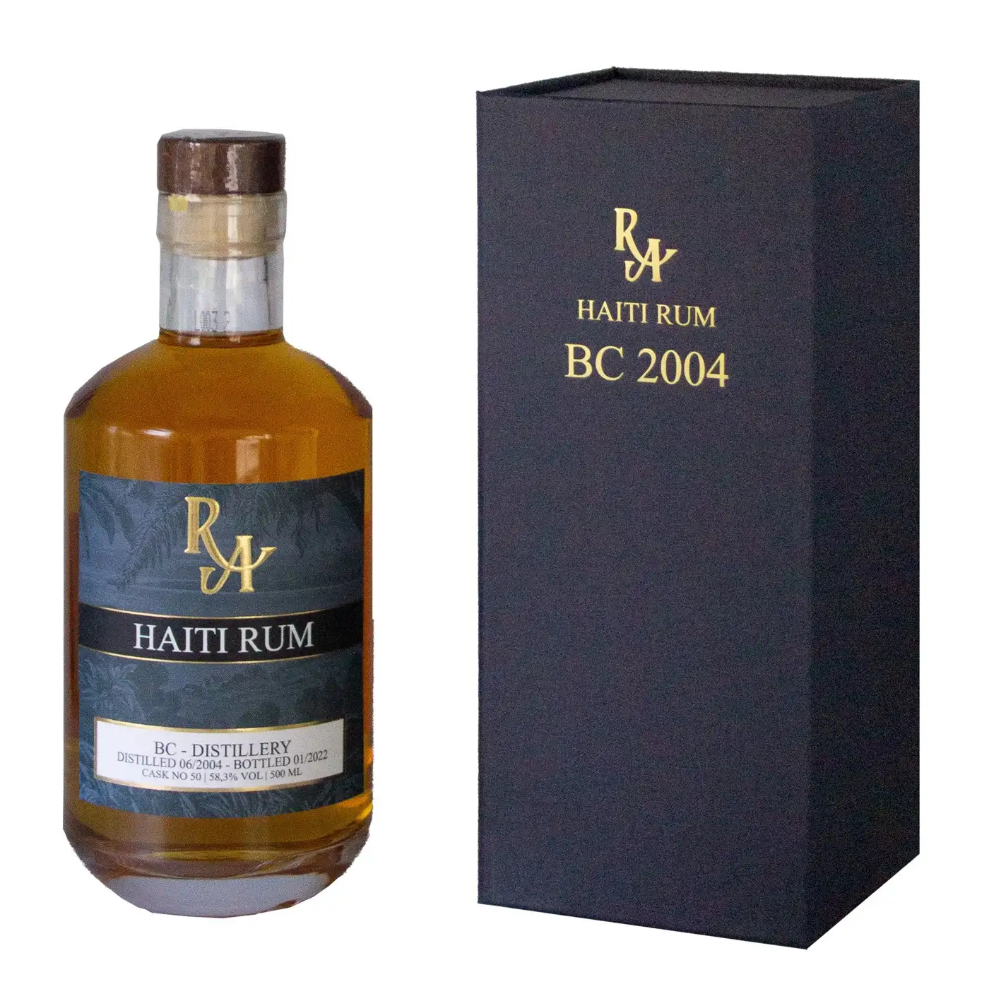 Bottle of Barbancourt RA Haiti Rum 2004