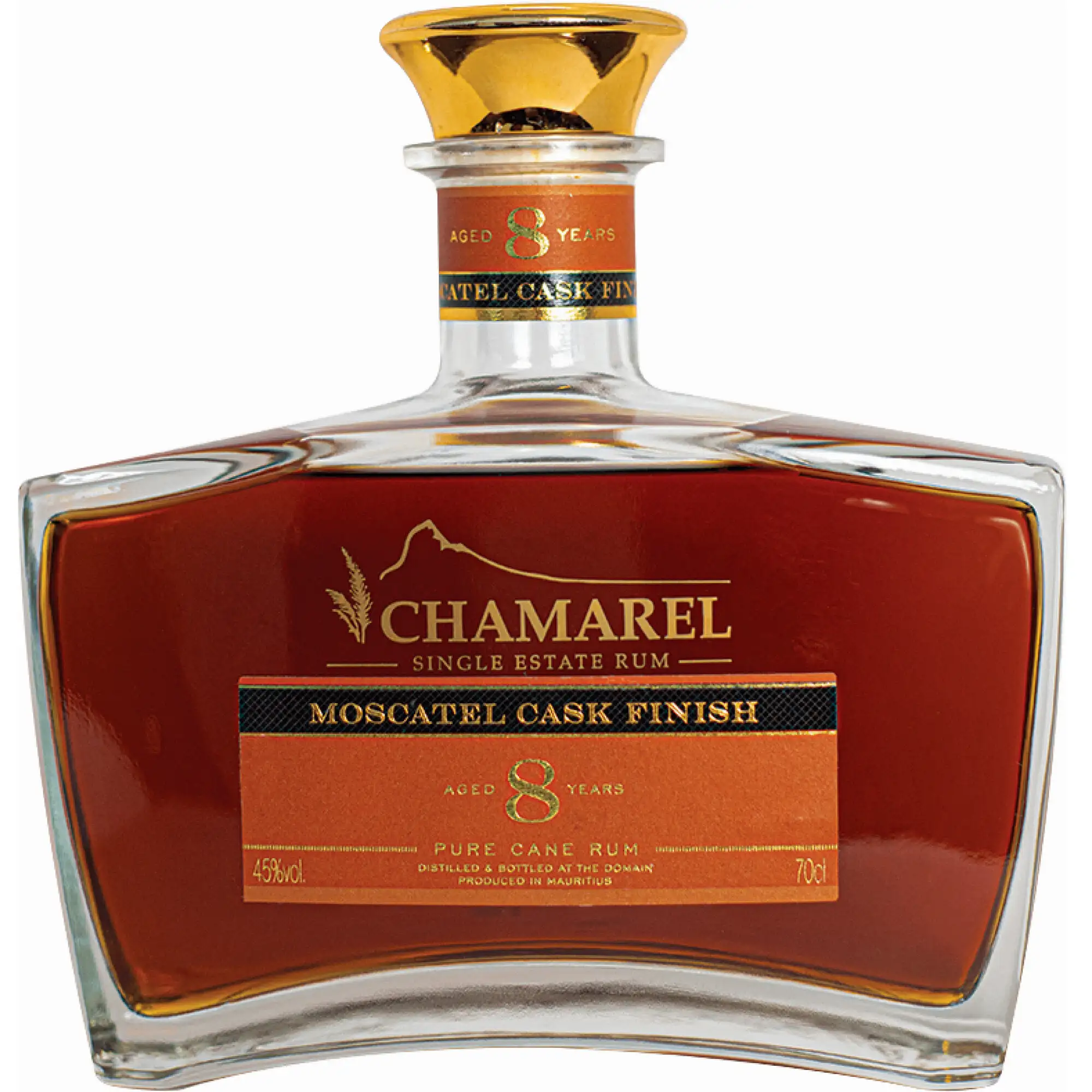 Bottle of Chamarel XO Moscatel Cask Finish 2017