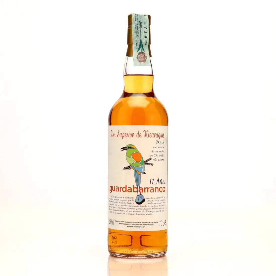 Bottle of Pellegrini Guardabarranco 2002