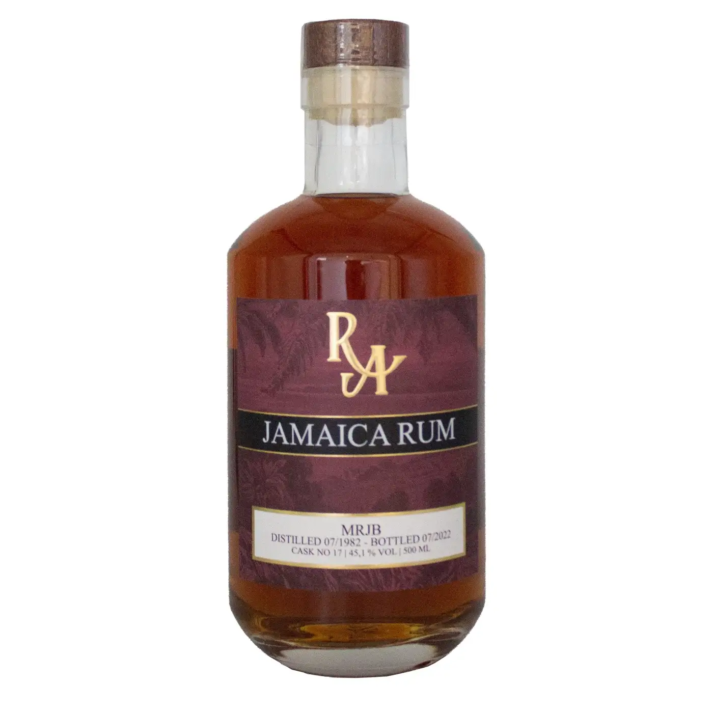 High resolution image of RA Jamaica Rum MRJB 1982