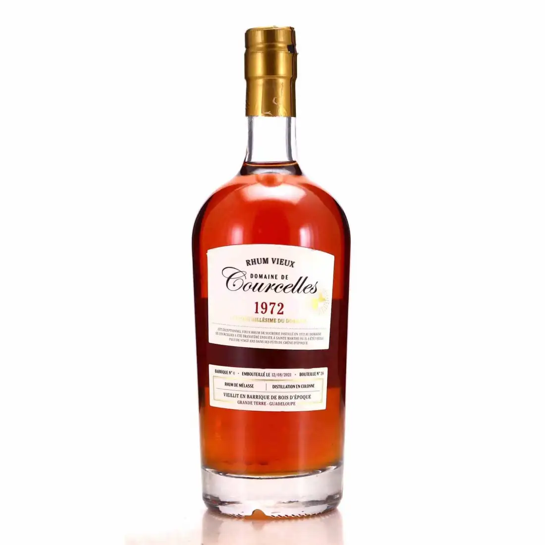 Bottle of Domaine de Courcelles Rhum Vieux - L‘Ultime Millésime du Domaine (EMB 2021)) 1972