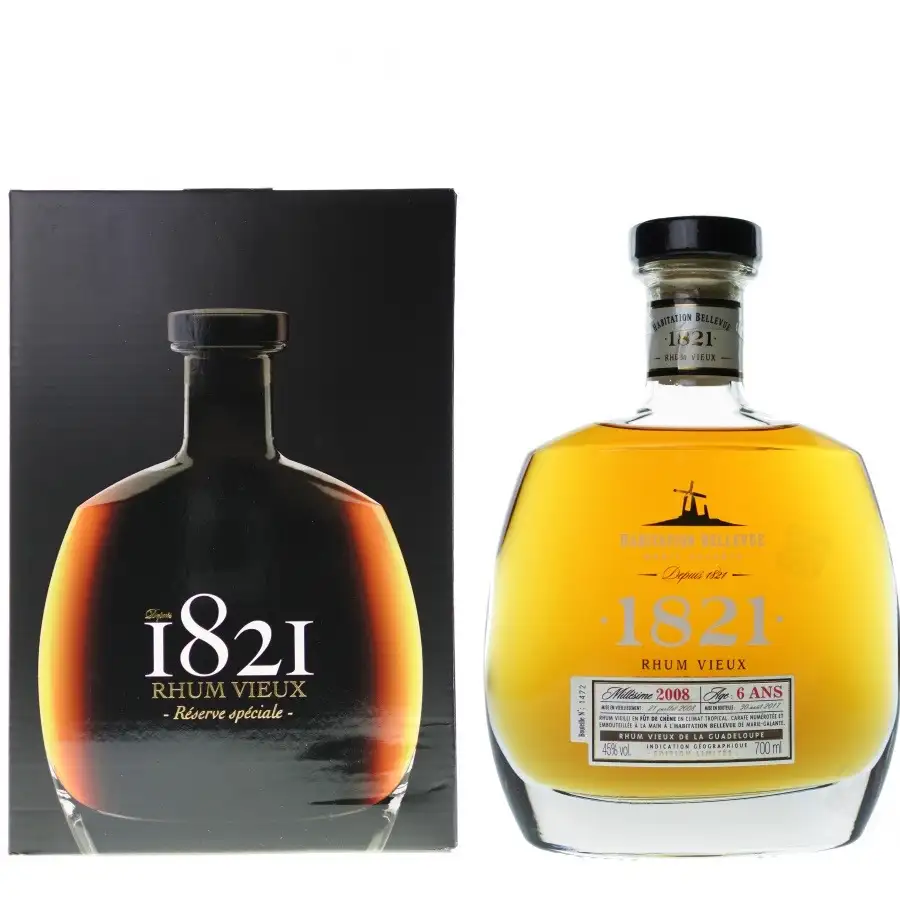 Image haute résolution de Bellevue Rhum Vieux 1821 2012