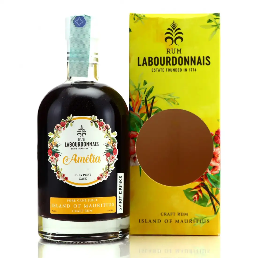 Bottle of Labourdonnais AMELIA Rum Ruby Port Cask