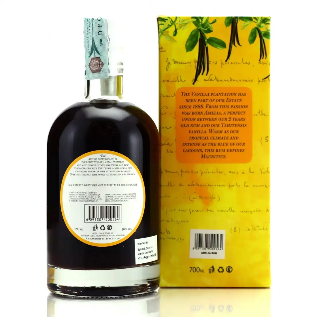 High resolution image of Labourdonnais AMELIA Rum Ruby Port Cask