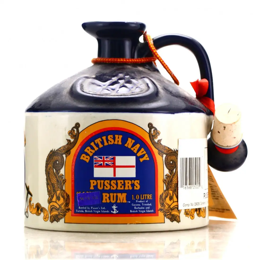 Bottle of Pusser‘s Rum British Navy Rum Decanter