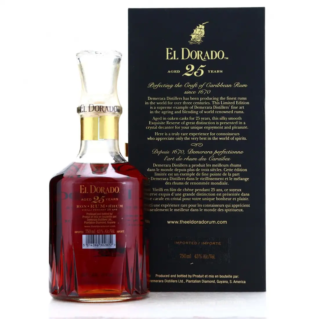 High resolution image of DDL El Dorado 25 Grand Special Reserve 1988