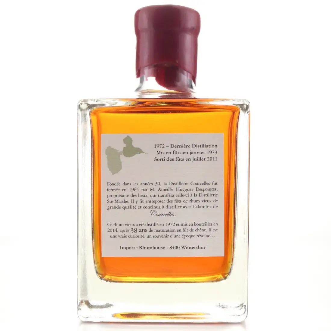 High resolution image of Rhum House Domaine de Courcelles Rhum Vieux Édition 2014 1972