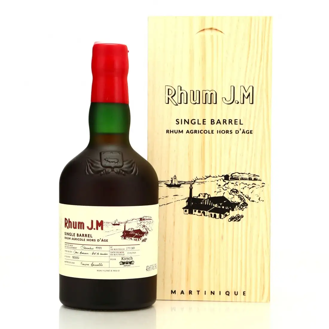 Hochauflösendes Bild von Rhum J.M Single Barrel by Kirsch Import 1999
