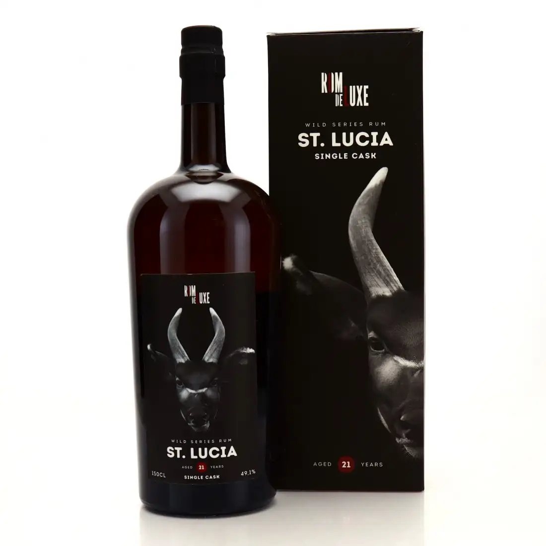 High resolution image of Romdeluxe Wild Series Rum St. Lucia No. 21 (Magnum) SLRP 2000