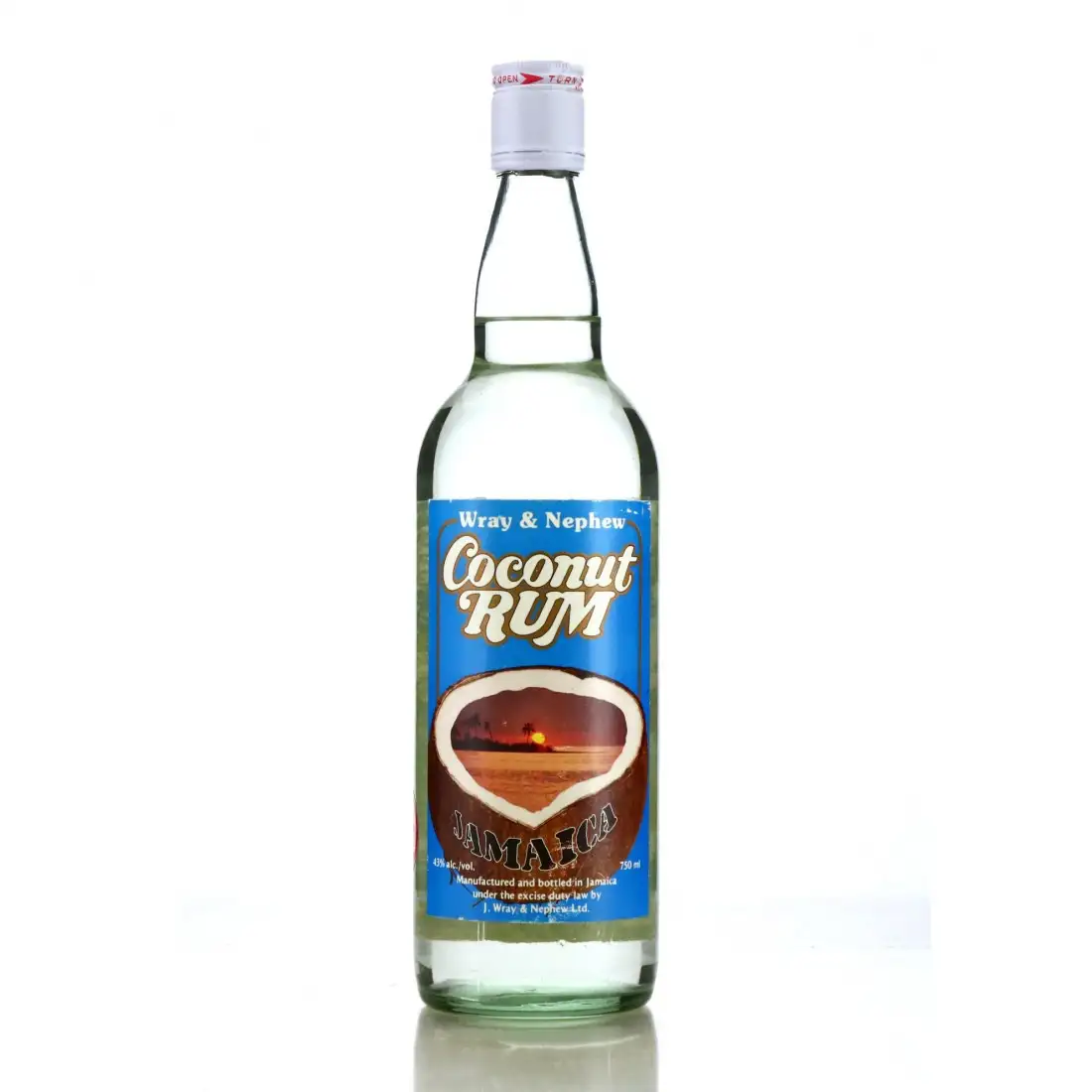 Bottle of J. Wray & Nephew LTD. Coconut Rum