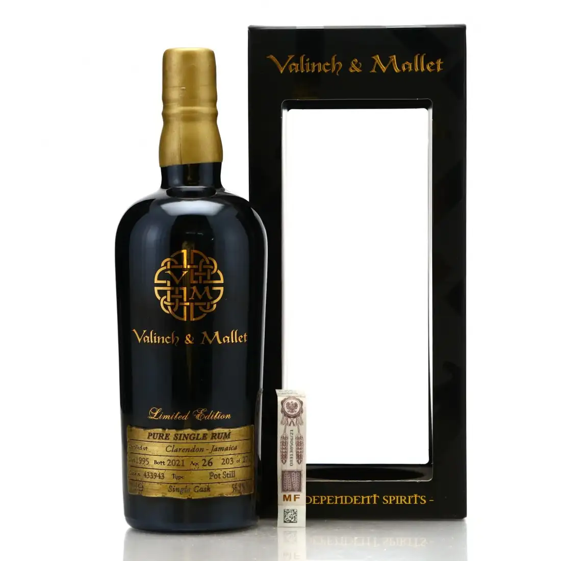 Bottle of Valinch & Mallet Clarendon Spirit of Art #3 1995