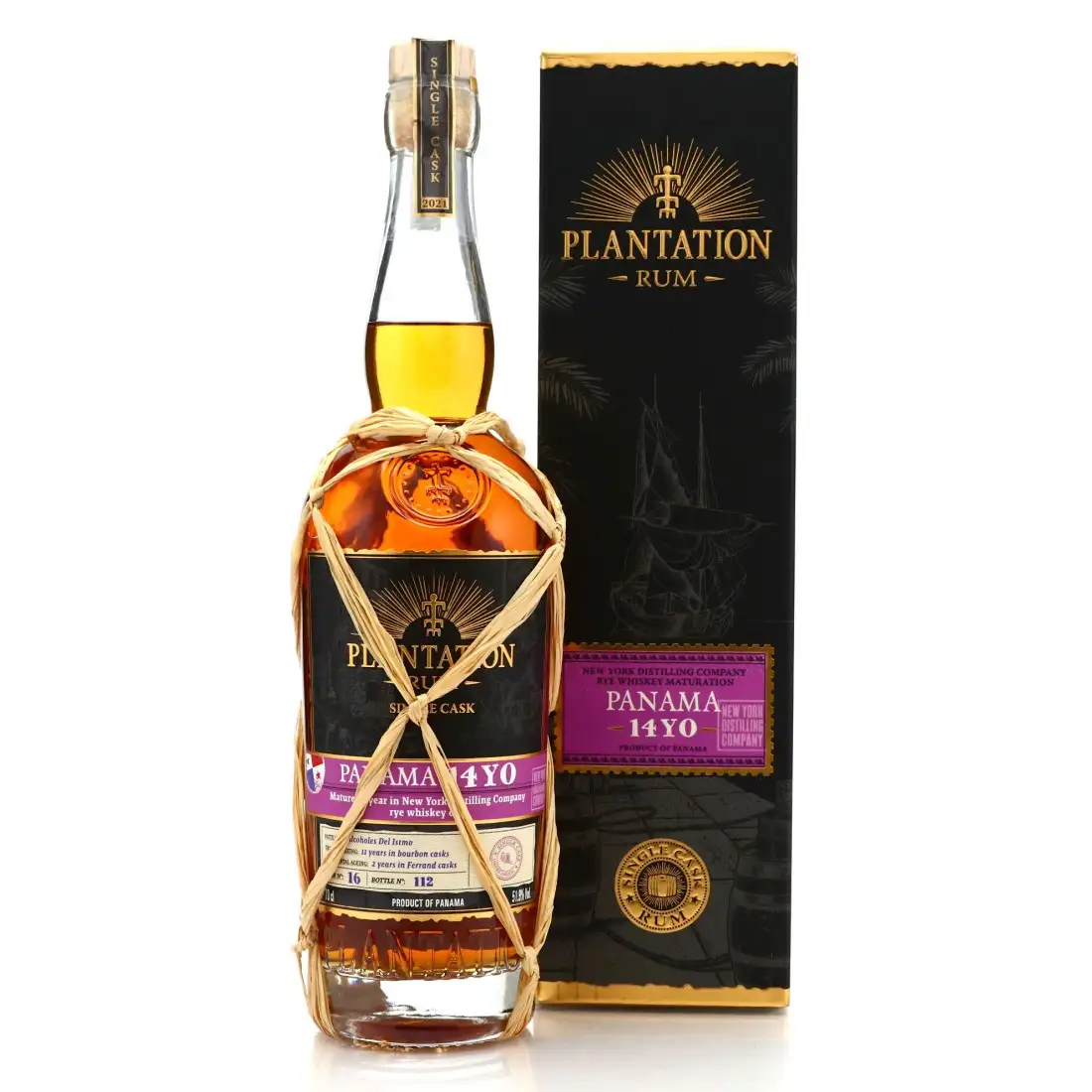 Bottle of Alcoholes Del Istmo Plantation Panama 14YO Rye Whiskey Cask Finish
