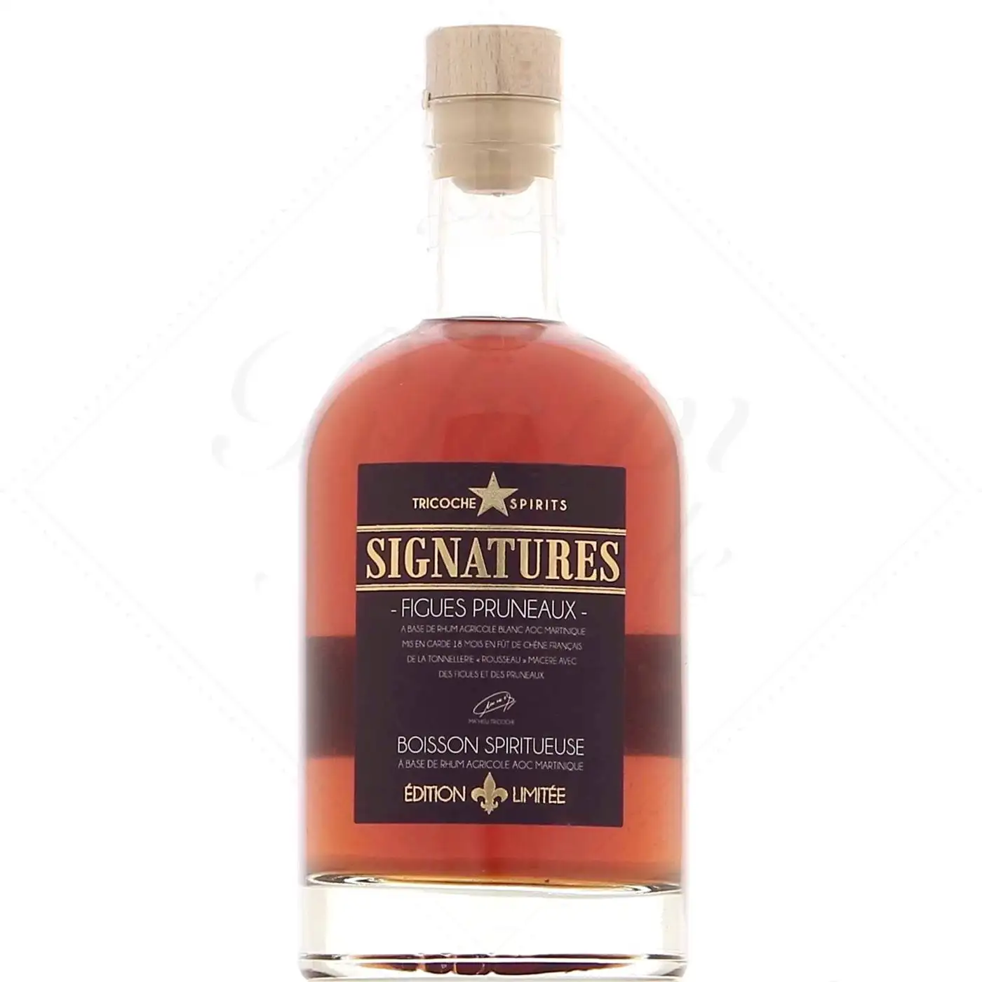 Bottle of Tricoche Spirits L’Arrangé Figues Pruneaux vieilli 18 mois en fûts de chêne américan