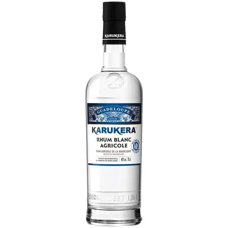 Bottle of Karukera Blanc Agricole (White Label)