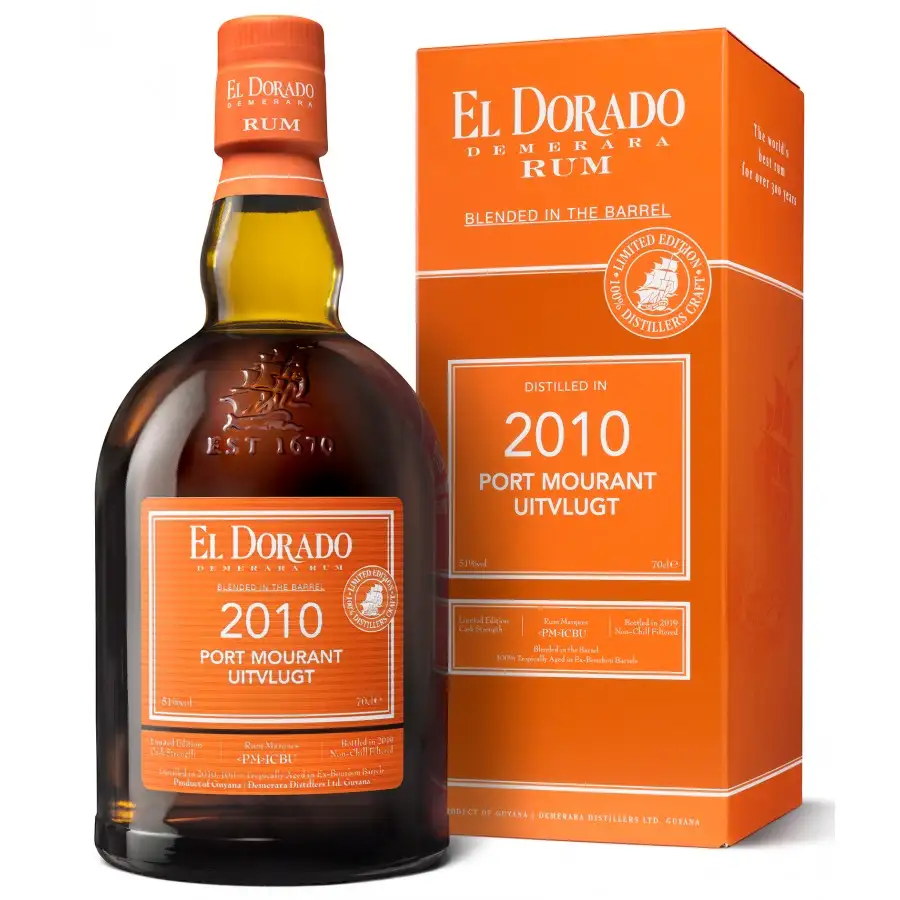 Bottle of Port Mourant & Uitvlugt El Dorado Blended In The Barrel PM ICBU 2010