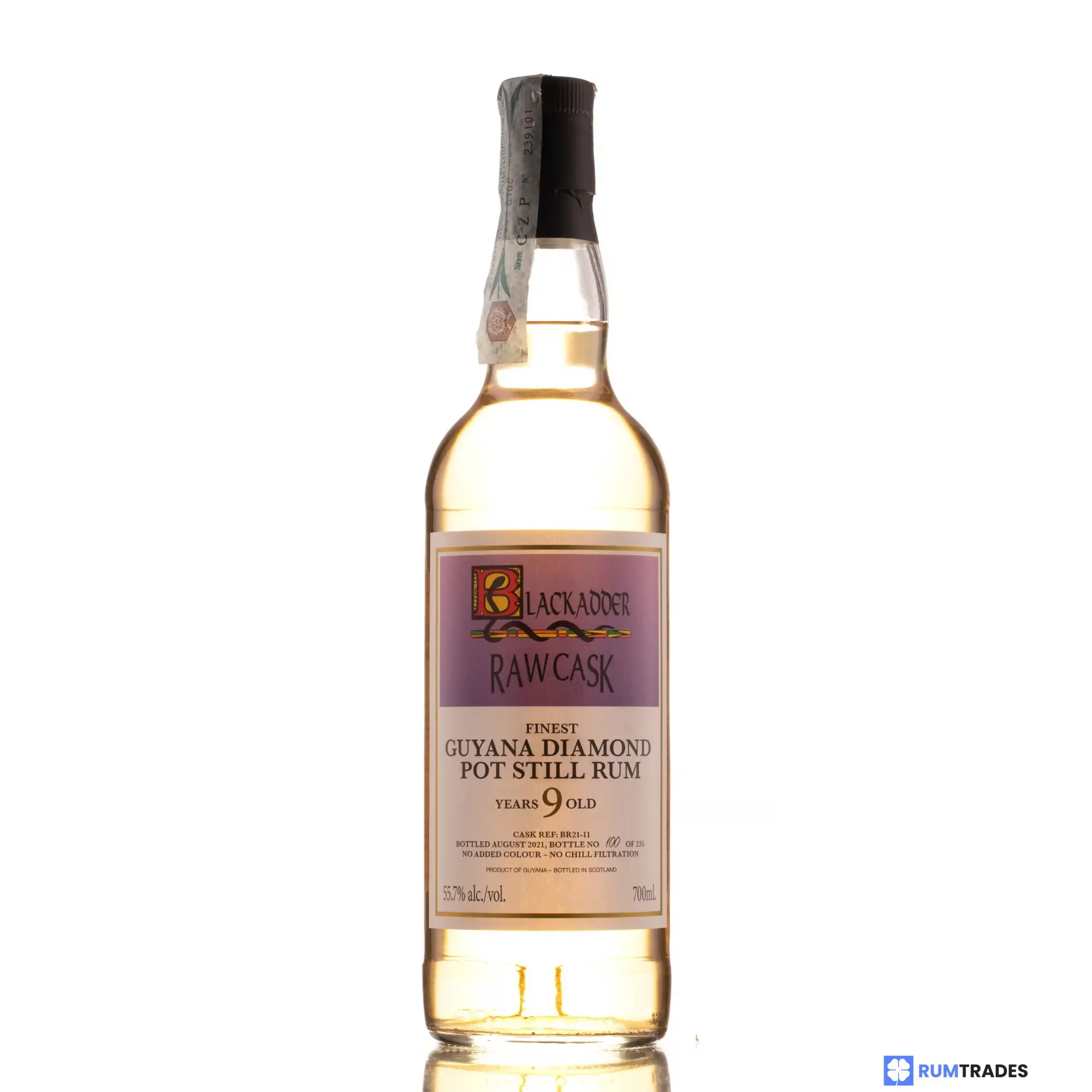 High resolution image of Blackadder Diamond Raw Cask Rum 2011