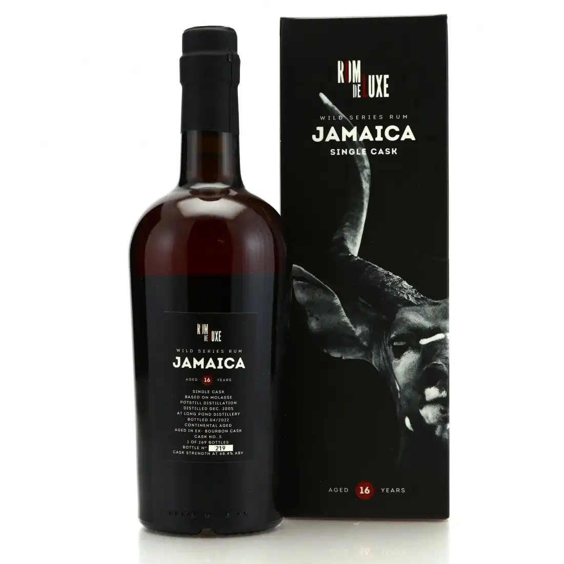Image haute résolution de Romdeluxe Long Pond Wild Series Rum Jamaica No. 26 VRW 2005