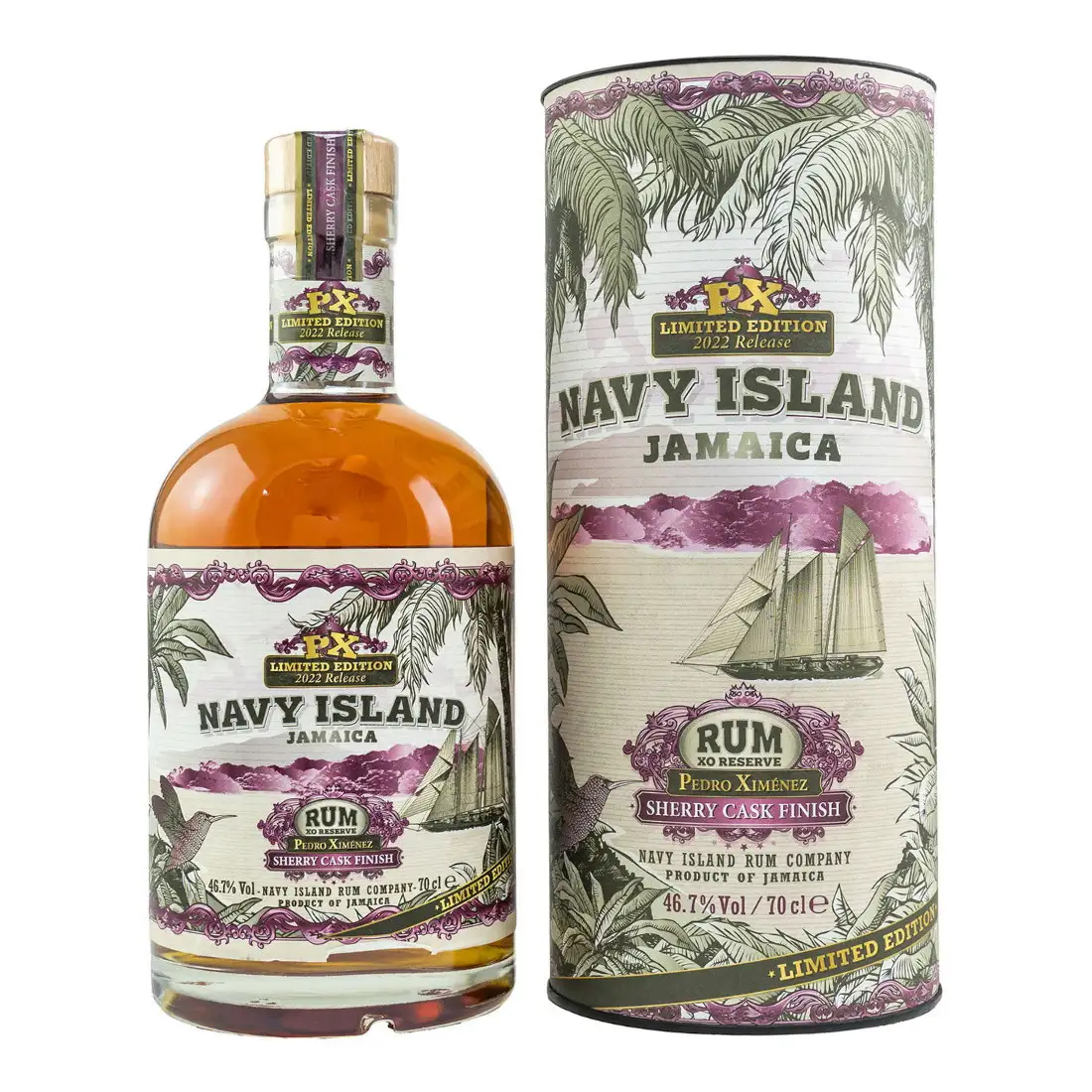 Bottle of Navy Island Hampden Pedro Ximénez (PX) Sherry Cask Finish (2022)