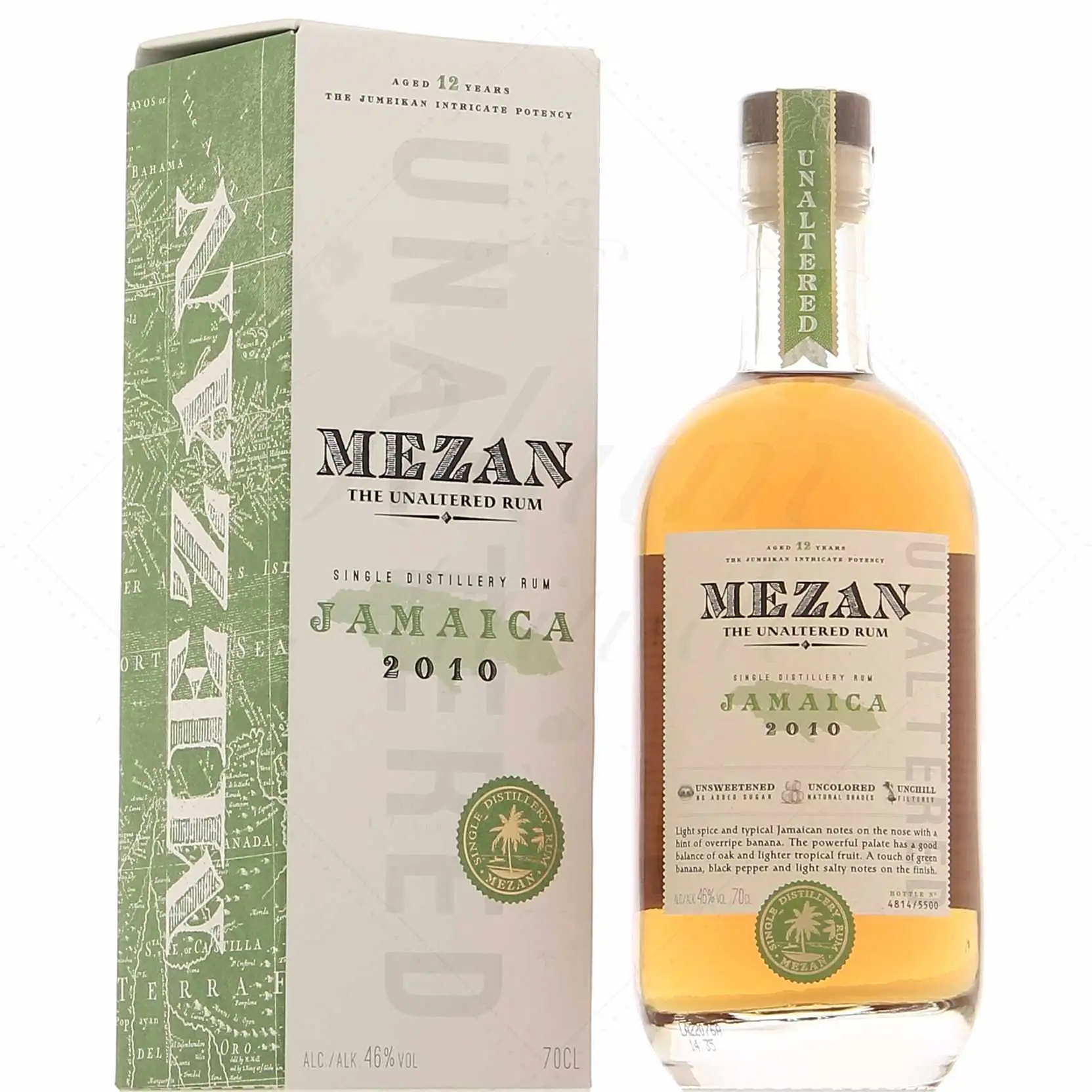 Bottle of Mezan Jamaica 2010