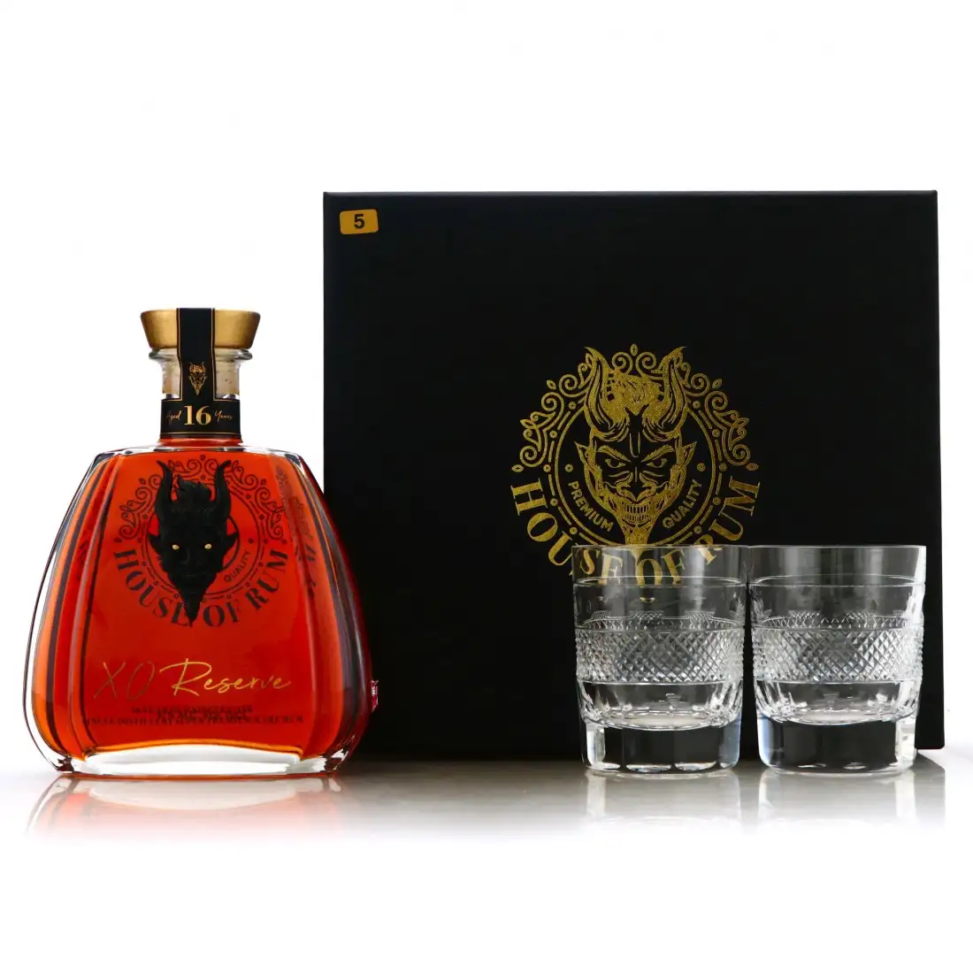 Bottle of House of Rum C.A.D.C XO Reserve Gift Pack 2005