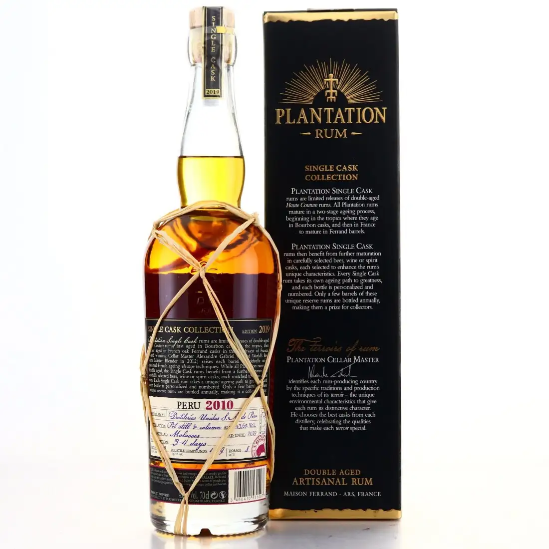 Hochauflösendes Bild von Destilerías Unidas S.A. de Peru Plantation Single Cask 2010