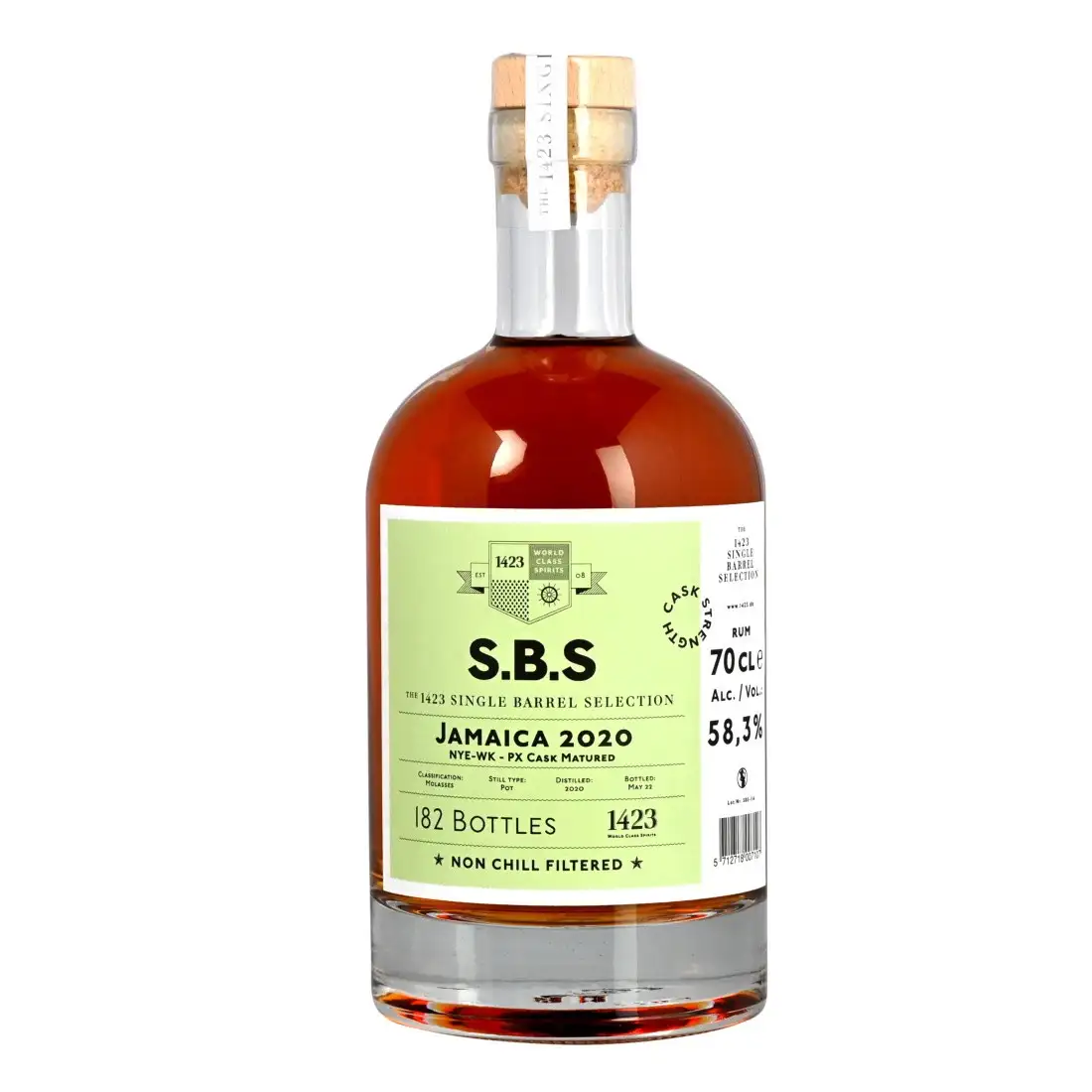 Bottle of New Yarmouth S.B.S Jamaica (PX Cask Matured) NYE/WK 2020