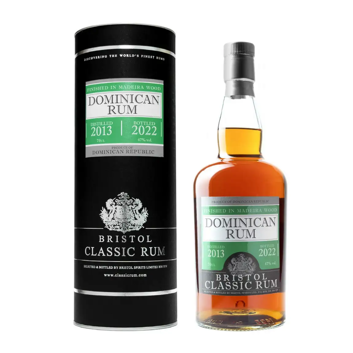 Bottle of Bristol Dominican Rum (Madeira Wood Finish) 2013