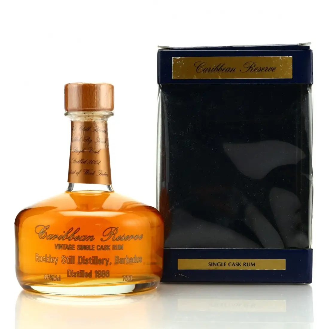 Bottle of Liquid Gold Caribbean Reserve Black Rock Distillery (Rockley Still) 1986